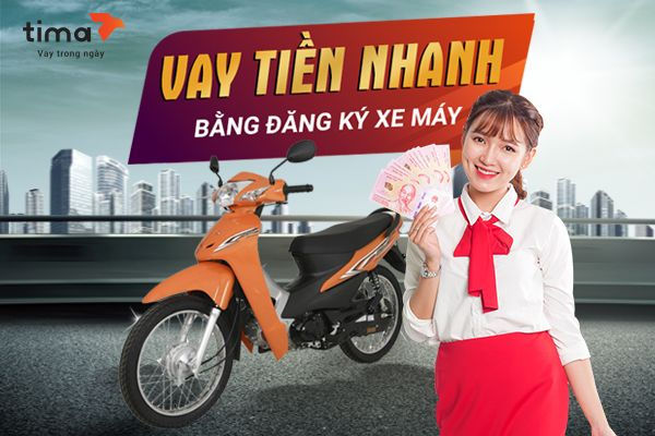 Chỉ 4 bước vay tiền bằng đăng ký xe máy 